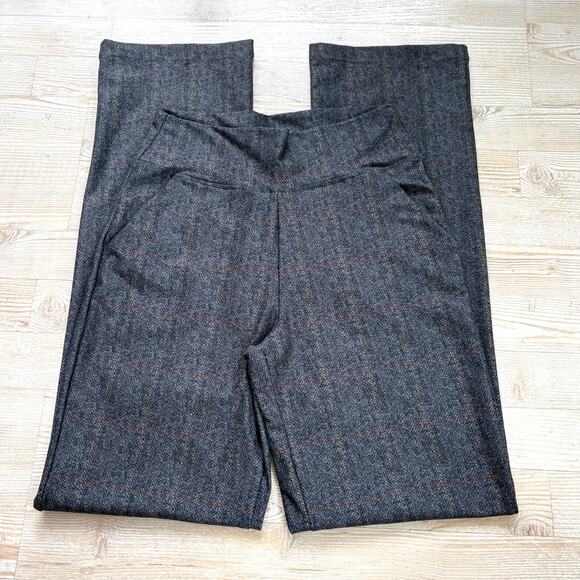 KiraGrace Nina High Waist Straight Leg Pull On Pant | Irish Tartan Plaid Small - Picture 2 of 8